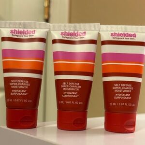 NEW Set If 3 Shielded Self Defense Super-Charged Moisturizer